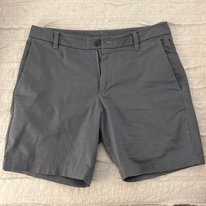 Lululemon, Commission Classic Fit 7”, size 34, blue (with a gray undertone)